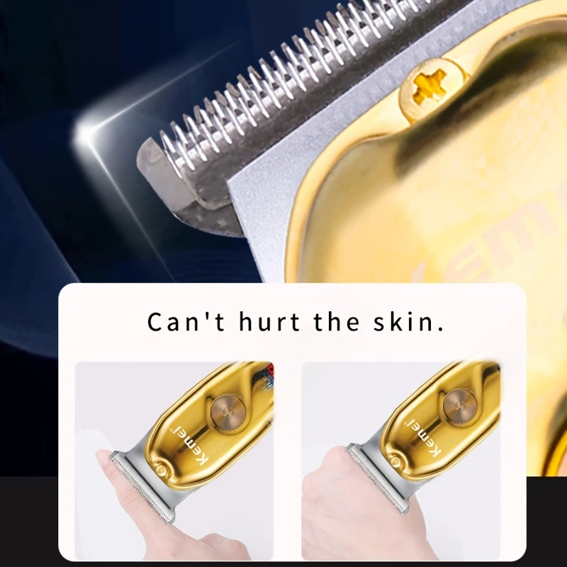 Recortadora de cabello eléctrica con pantalla digital, recargable, inalámbrica