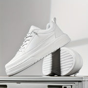 Men's Solid Color Skate Shoes Non Slip Lightweight Casual Sneakers for Outdoor Walking and Travel