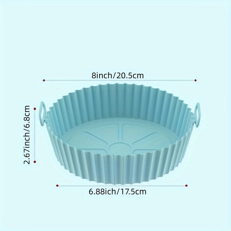 Silicone Air Fryer Pot Reusable Non-Stick Replacement Basket Accessory