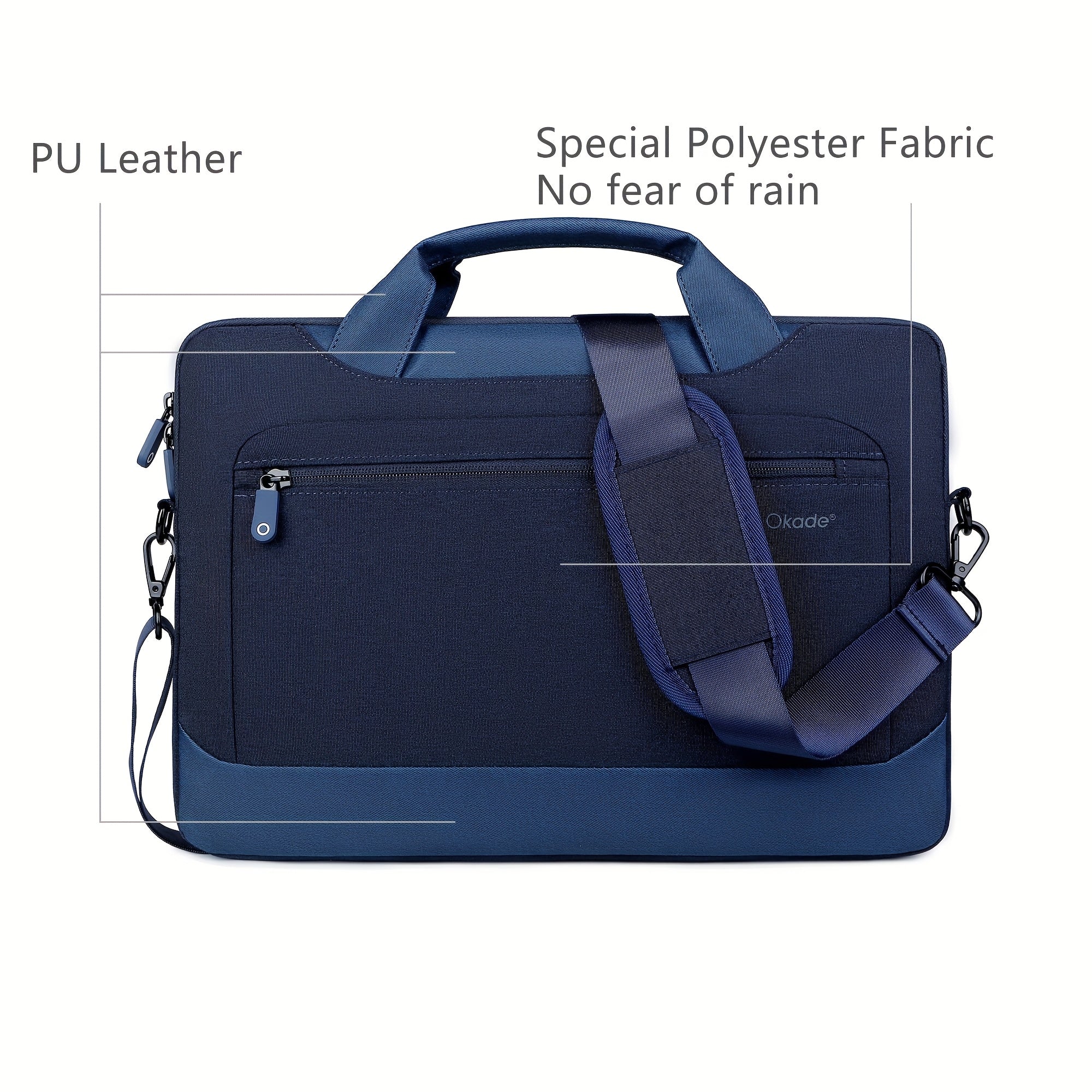 Lightweight Waterproof Shockproof Laptop Bag for 13.3-16 Inch Tablets with Adjustable Detachable Straps