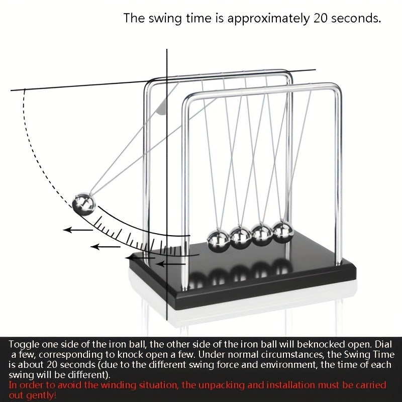 Non-Electric Car Interior Accessory Creative Chaos Pendulum Ball PP Material