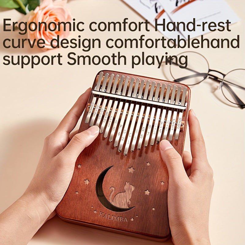 Boshlovchilar uchun 17-Tonli Thumb Piano Kalimba, aralash rang va 17 ta kalit bilan