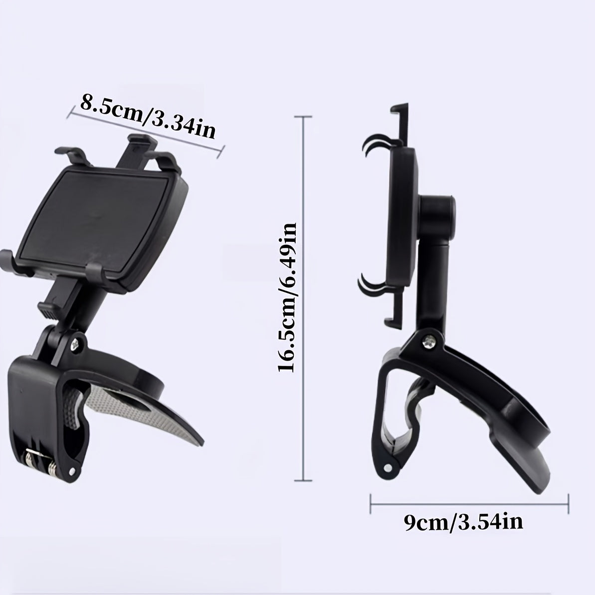 Soporte universal para coche con soporte ajustable giratorio, resistente al agua y duradero