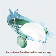 Детский водонепроницаемый шапочка для душа с регулируемыми TPE-накладками на уши для детей