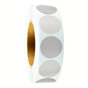 1000 piezas de rollo de 1.9cm de etiquetas de papel de aluminio plateadas para marcar documentos