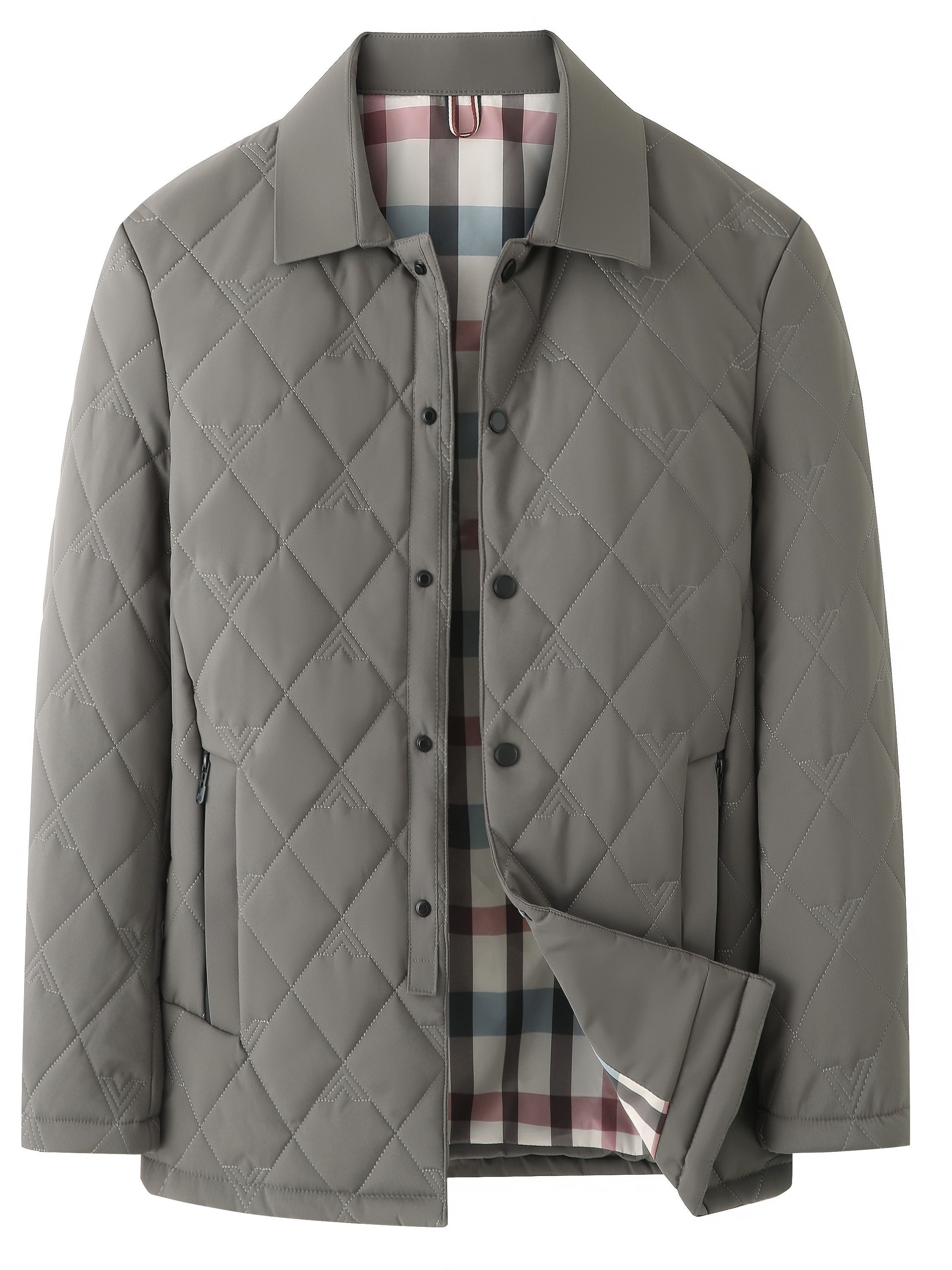 2024 yilgi erkaklar uchun engil to'quv poliester kostyum jeketi, to'liq fermuar, cho'ntaklar, biznes tasodifiy va sayohat uchun oddiy moslik, 100% poliester.