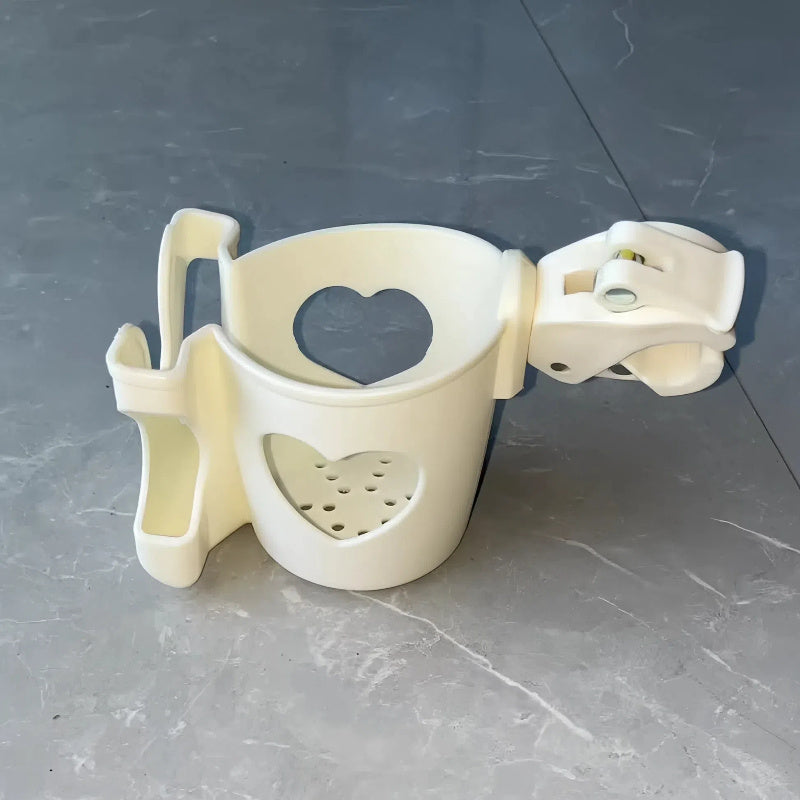 Soporte para taza de cochecito con pinza para teléfono duradero de PC ajuste universal para bicicletas y cochecitos