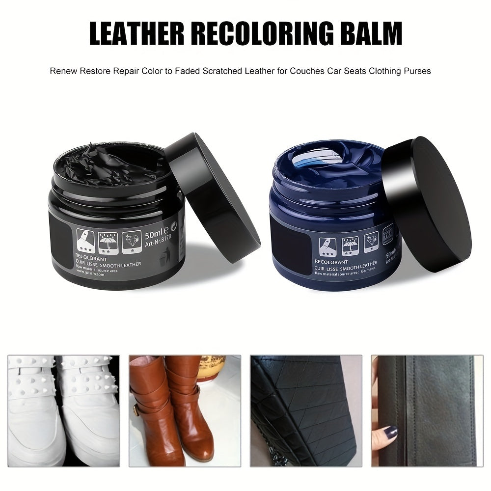 50ml Leather Repair Kit for Shoes Seats and Coats Instantly Fix Holes Scratches