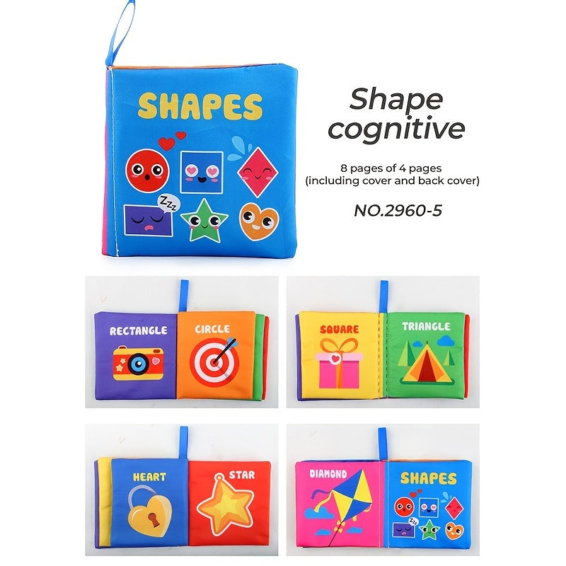 Baby Cloth Book for Toddlers 0-3 Years Black and White Cloth Educational Toy