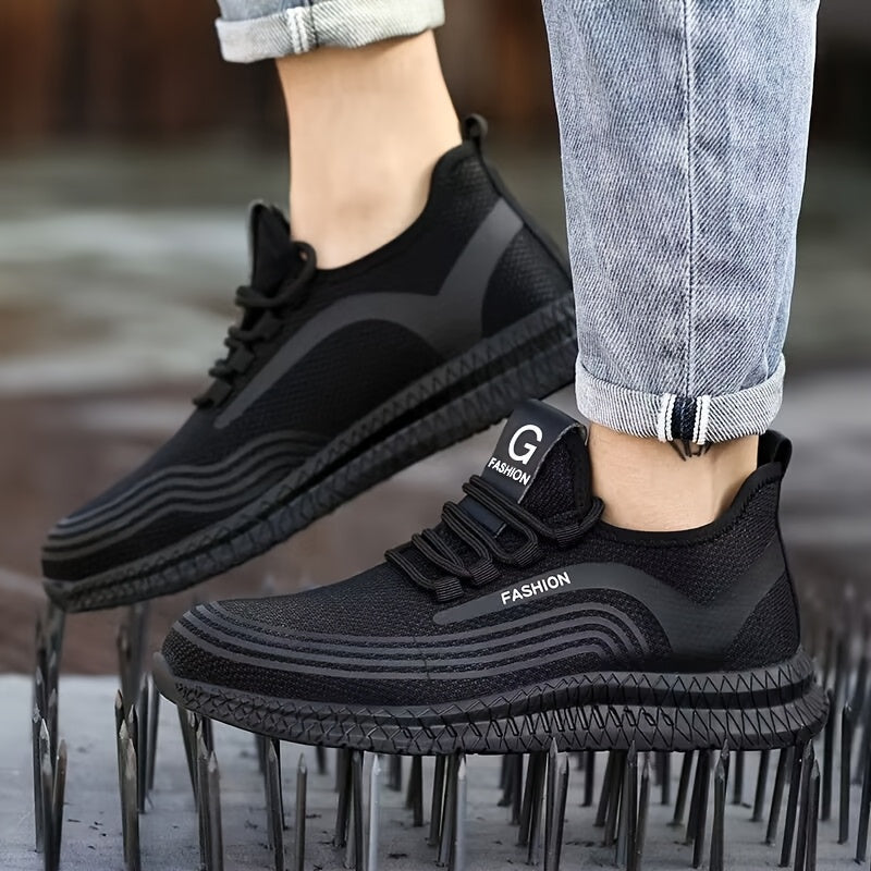 Men's Safety Work Shoes Steel Toe Puncture Resistant Breathable Lightweight