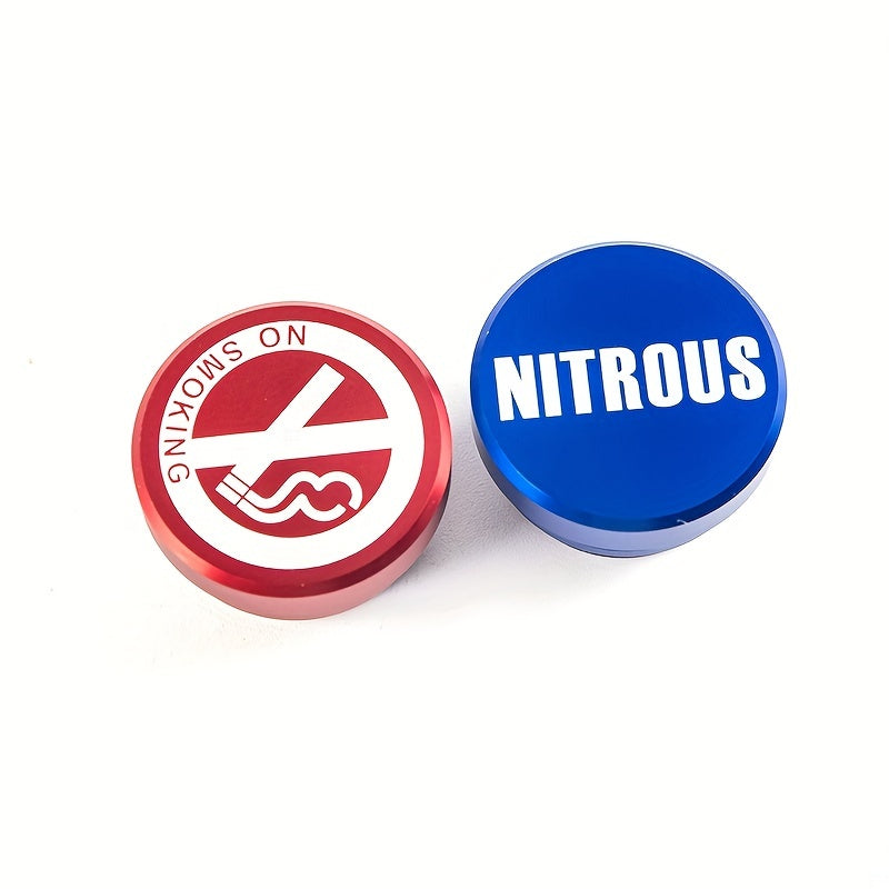 Car Interior Decoration Aluminum Dustproof Plug Button 12V Replacement