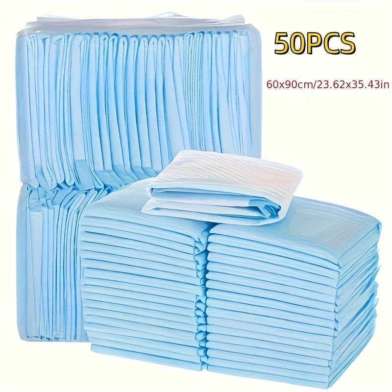 50-Pack Heavy Duty Woven Dog Training Pads Leak-Proof Washable Large Dogs