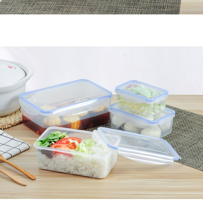 Unisex Plastic Storage Box Microwave Safe Food Container 1/4 Pcs Set