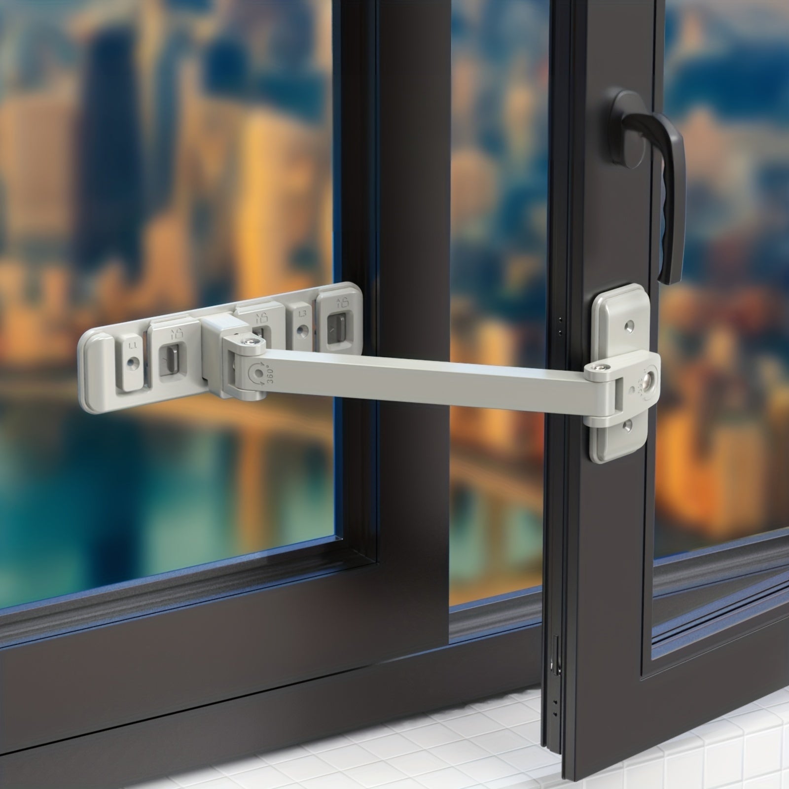 Child Safety Lock for Windows Baby and Pet Window Restraint Easy Installation