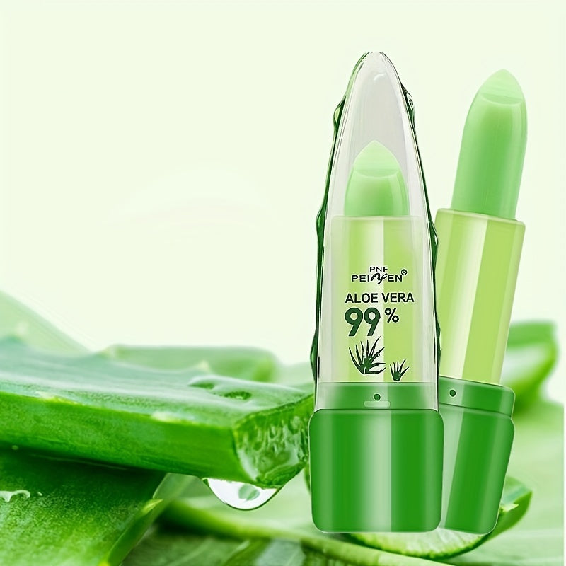 Unisex Aloe Vera Color-Changing Lip Tint Waterproof Moisturizing Lipstick