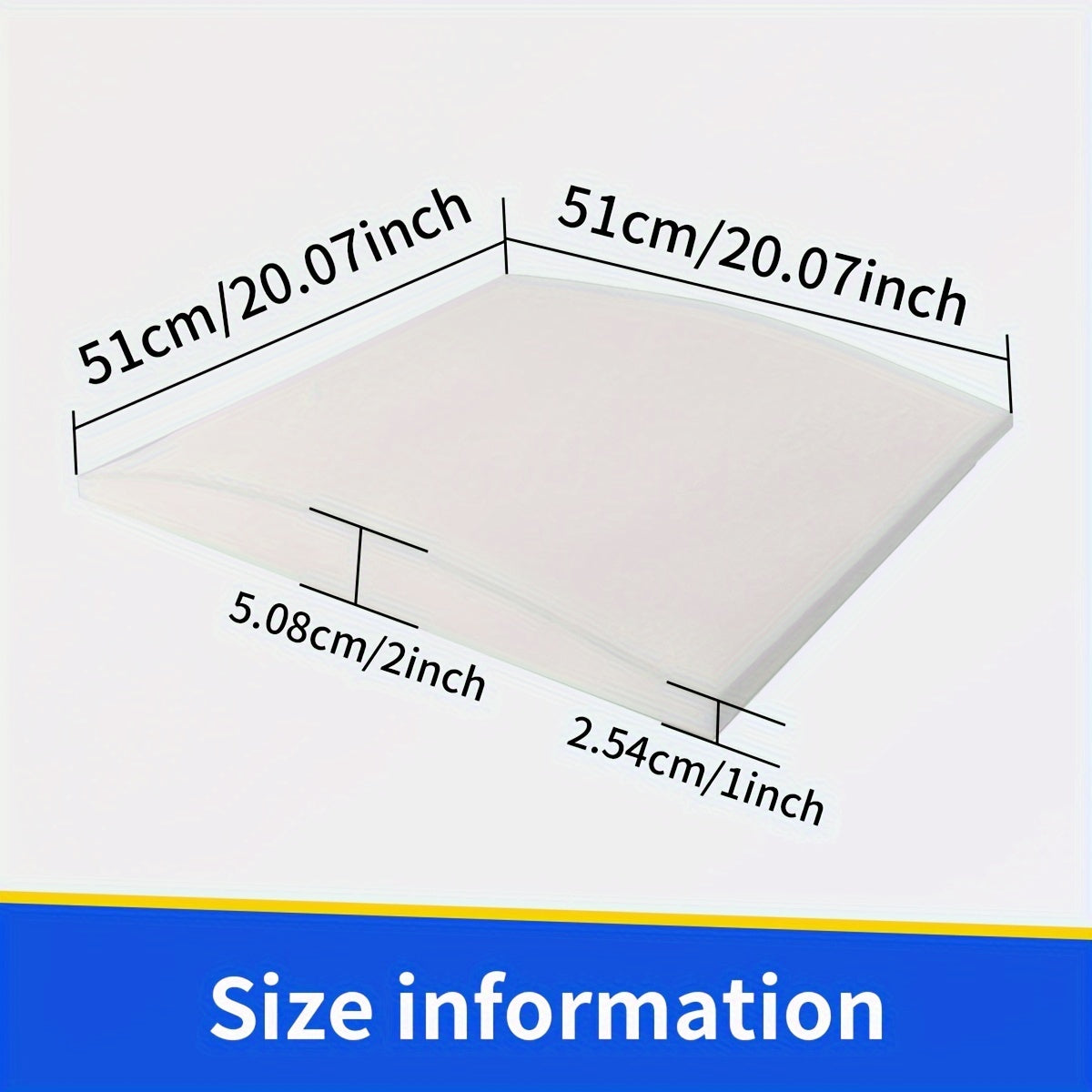 Foam Cushion 50.8cm x 50.8cm for Couch and Chair White High-Density Support