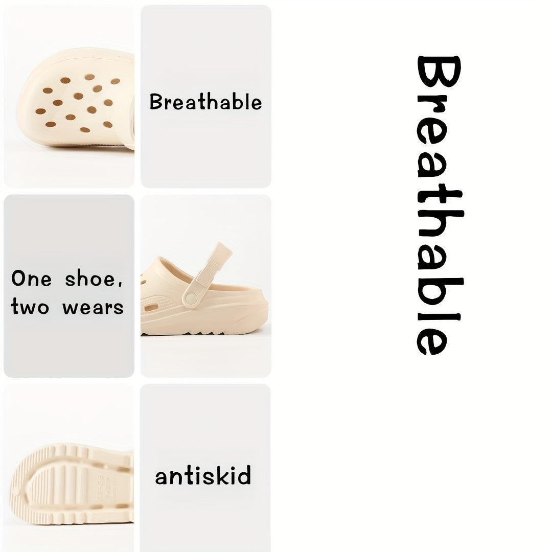 Women Black White Open-Toe Platform Sandals Adjustable Straps Casual Shoes