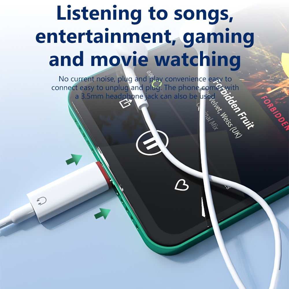 USB C to 3.5mm Audio Adapter for iPhone Samsung Devices Male to Female Headphone Converter