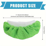 6pcs Reusable Ultra-Fine Fiber Steam Pads for Handheld Steam Cleaners Green Gray