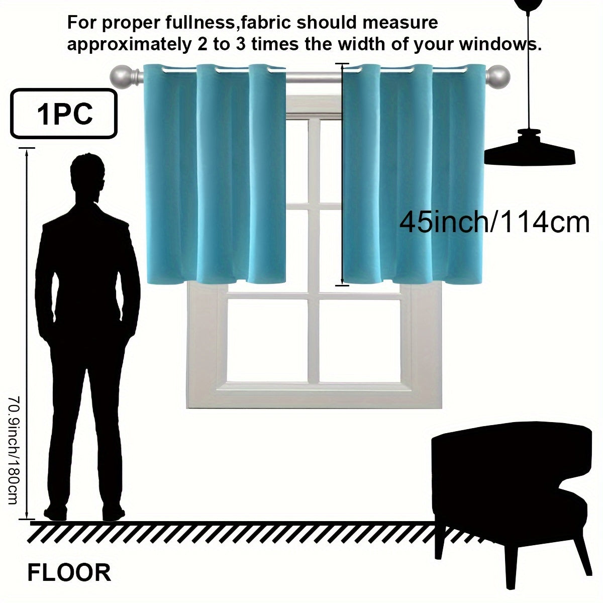 Insulation Blackout Circle Curtains for Bedrooms and Living Rooms Noise Blocker