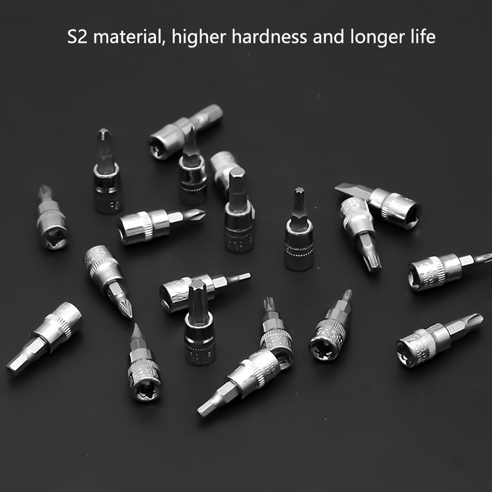 Набор инструментов для ремонта мотоциклов и автомобилей, 46 шт., трещотка, ключ, отвертка, головки