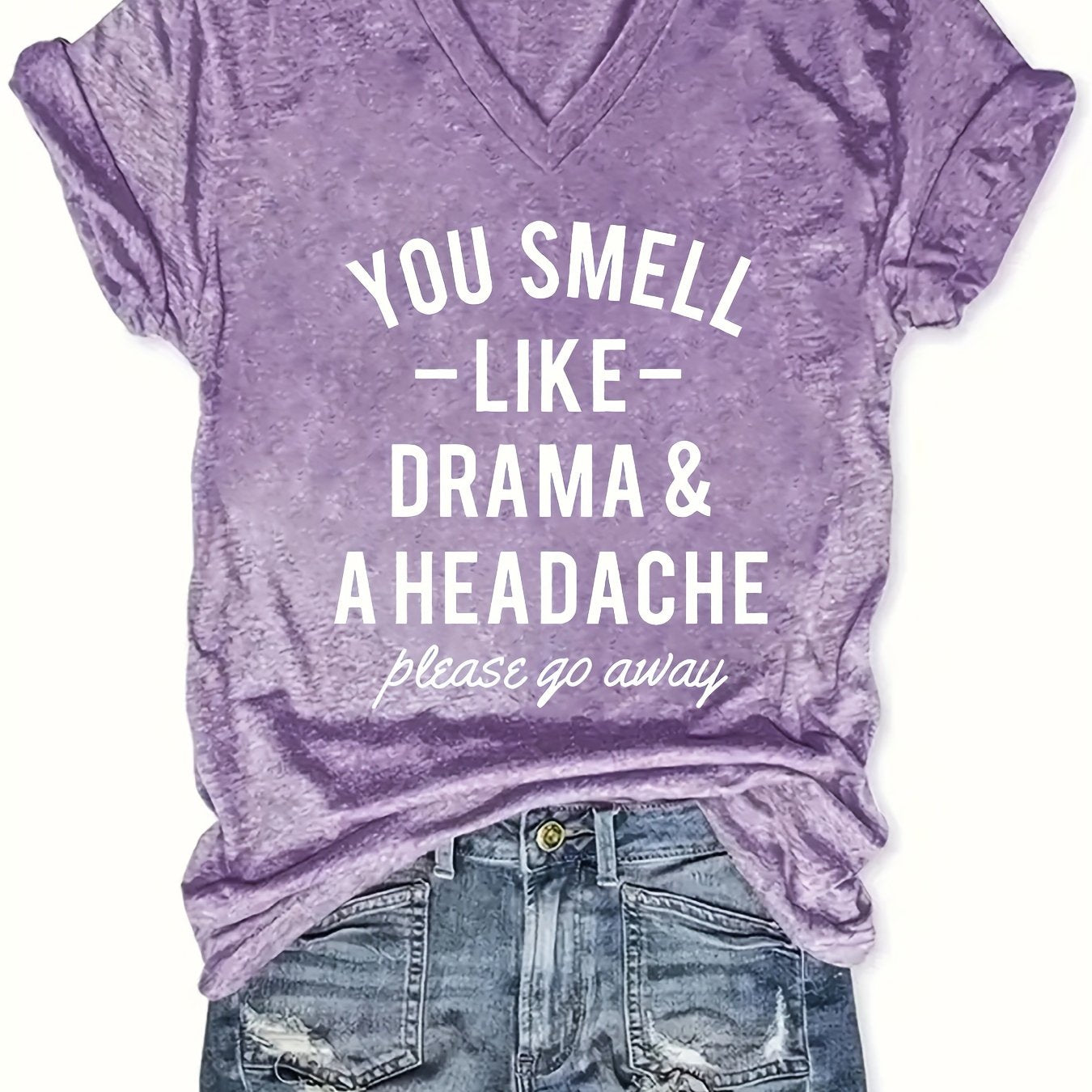 Women's Cotton V-Neck Casual Short Sleeve T-Shirt