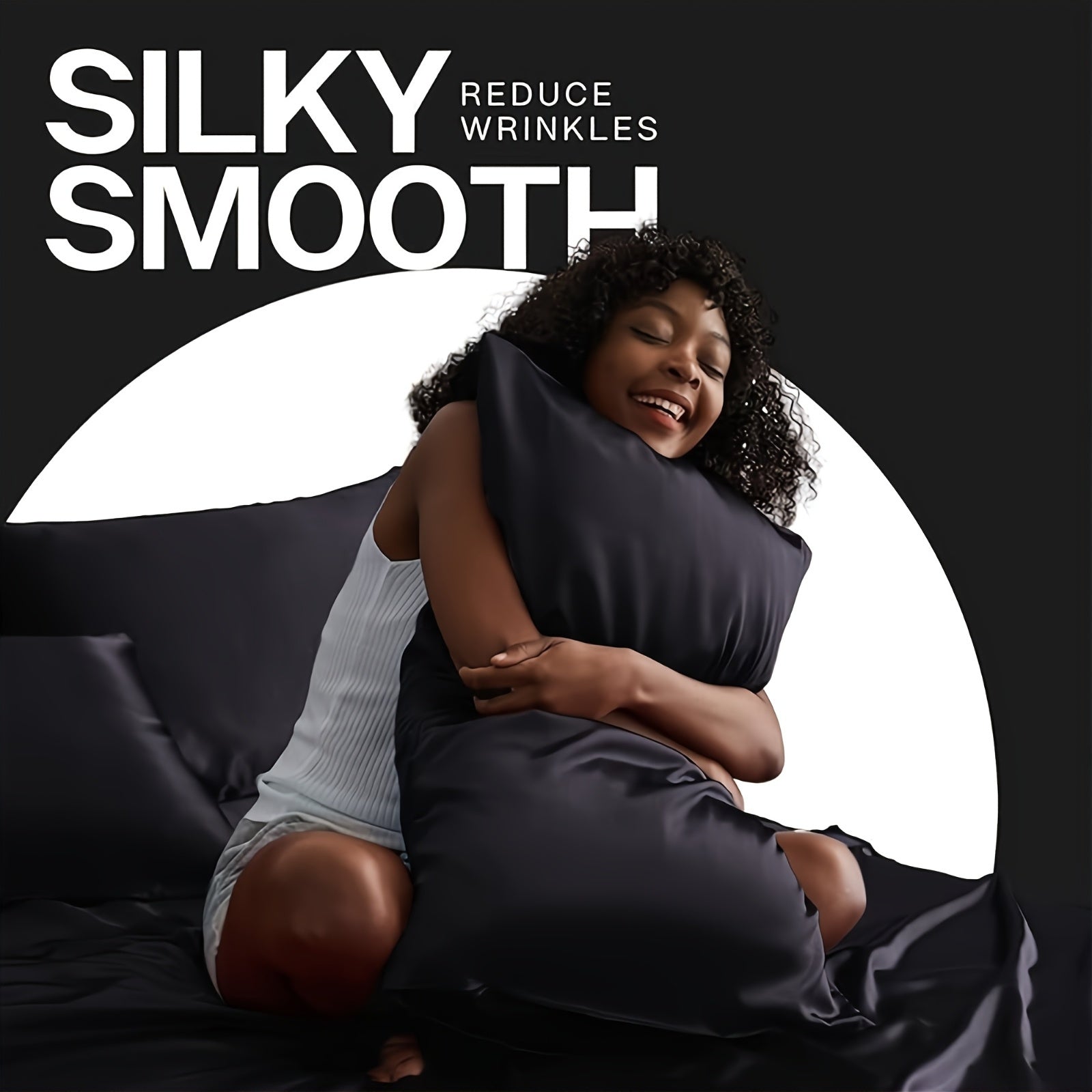 Set of 2 Satin Pillowcases for Luxurious Bedding in Soft Colors