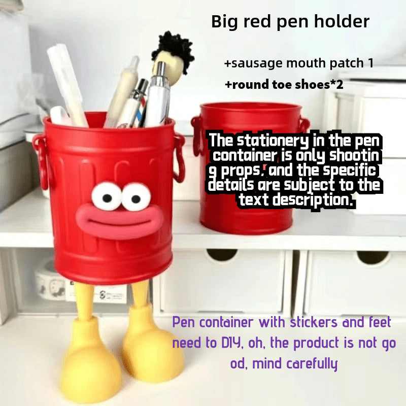 Set of 3 Cartoon Pen Holders for Office Desk Storage and Home Organization