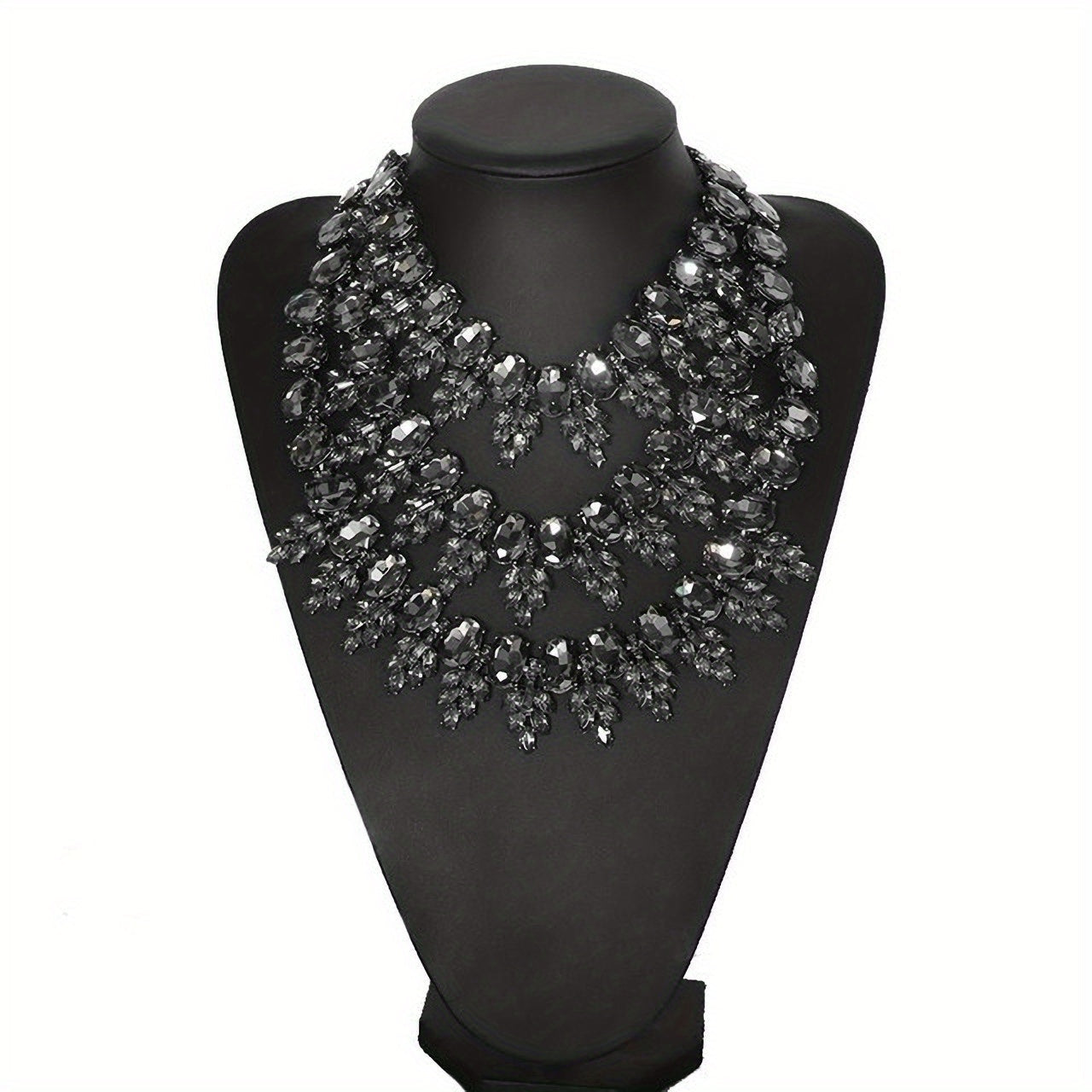 Stylish Rhinestone Body Chain Necklace for Women Alloy Green Clear Crystal