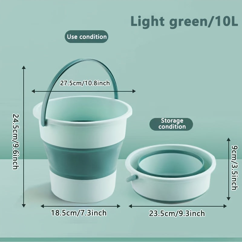 Telescopic Folding Bucket Multi-Use Collapsible Plastic with Handle for Fishing Car Wash