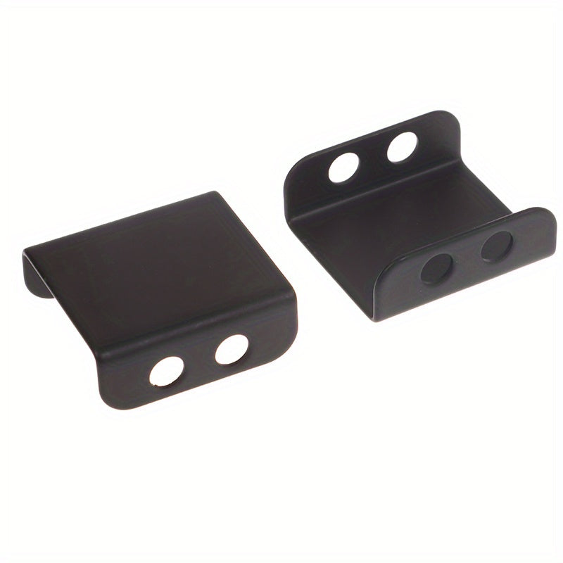 Qora metall 8-shakl teshikli ulanish parallel o'rnatish braketlari sovutish fanlari uchun 8/9/12/14cm