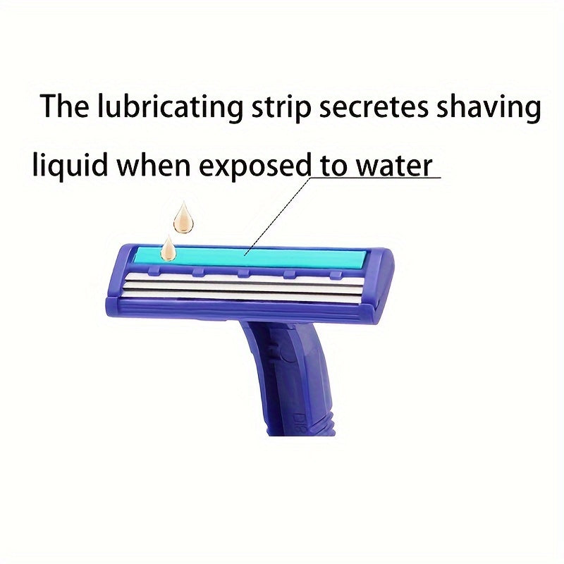 Afeitadora desechable de cuchilla de tres capas de acero inoxidable para hombres