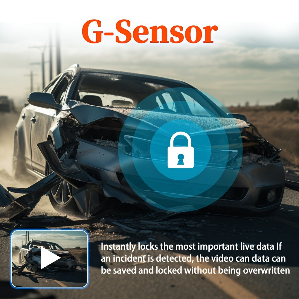 5-дюймовый экран автомобиля видеорегистратор с передней и задней записью, циклический DVR