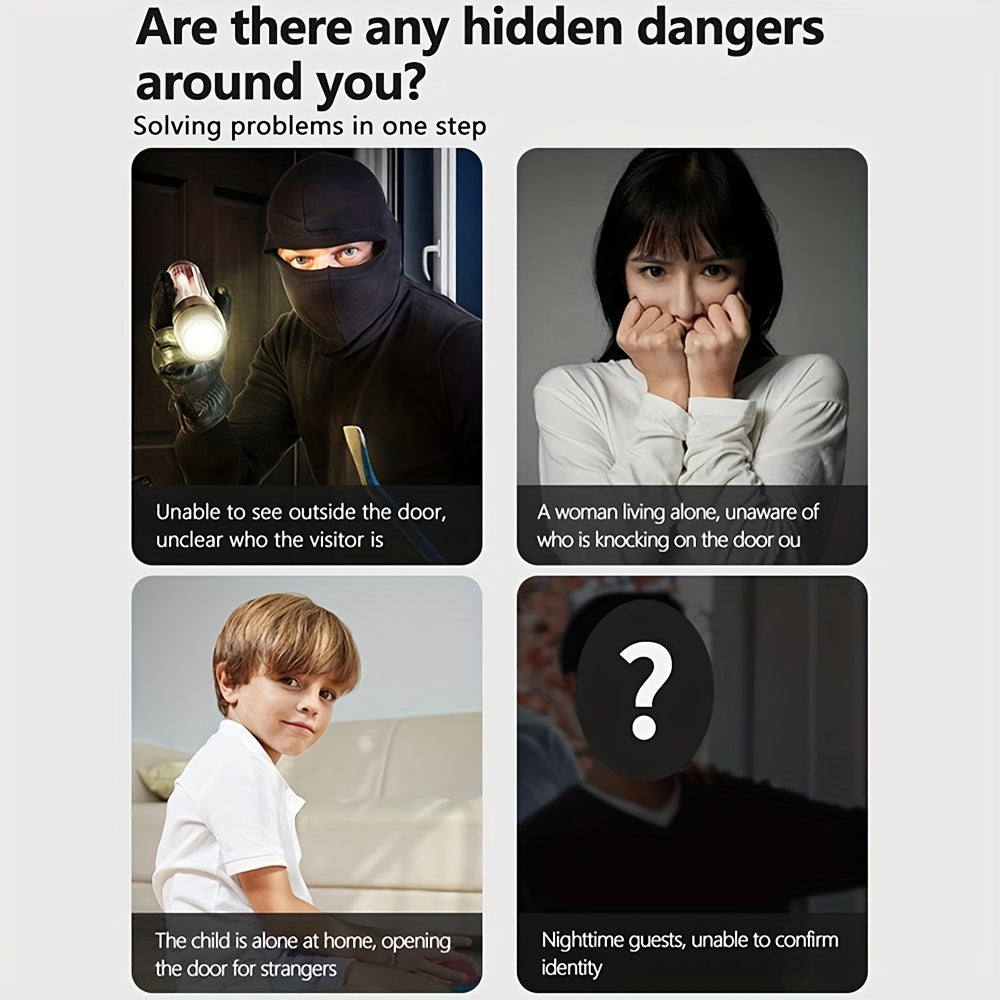 10.92cm Wireless Indoor Security Camera with Night Vision and Two-Way Audio