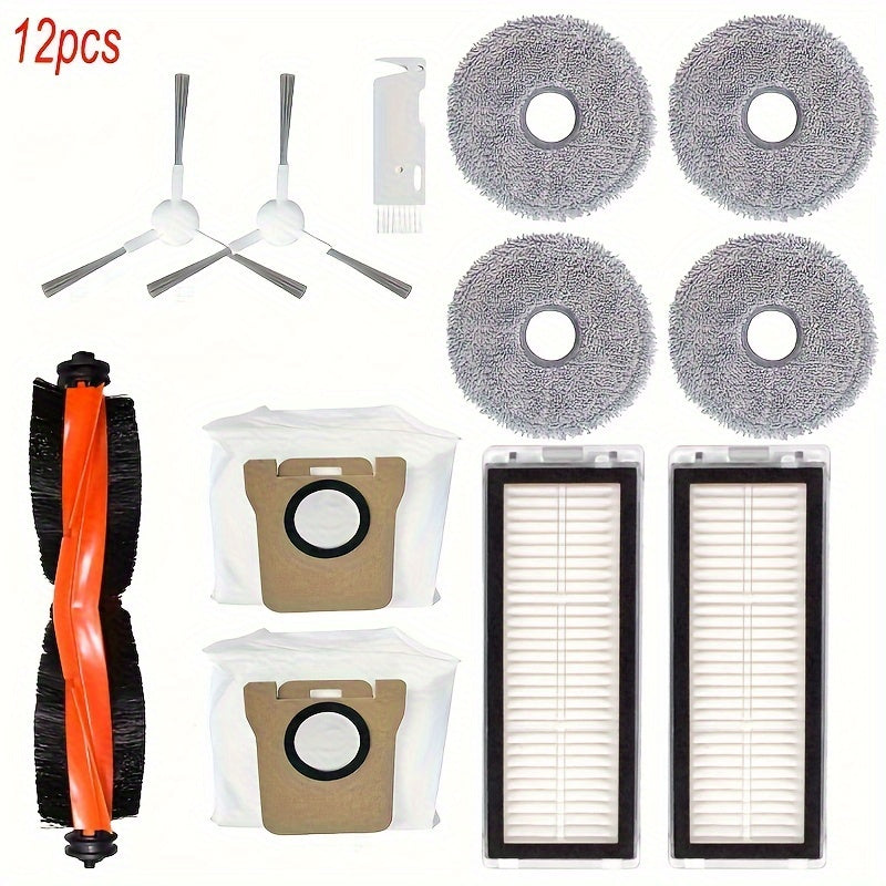 Запасные части для пылесоса Xiaomi Robot Vacuum X20+ / X20 Plus включают в себя основную боковую щетку, HEPA-фильтр, тряпку для мытья и мешок для пыли. Эти детали совместимы с пылесосами Xiaomi.