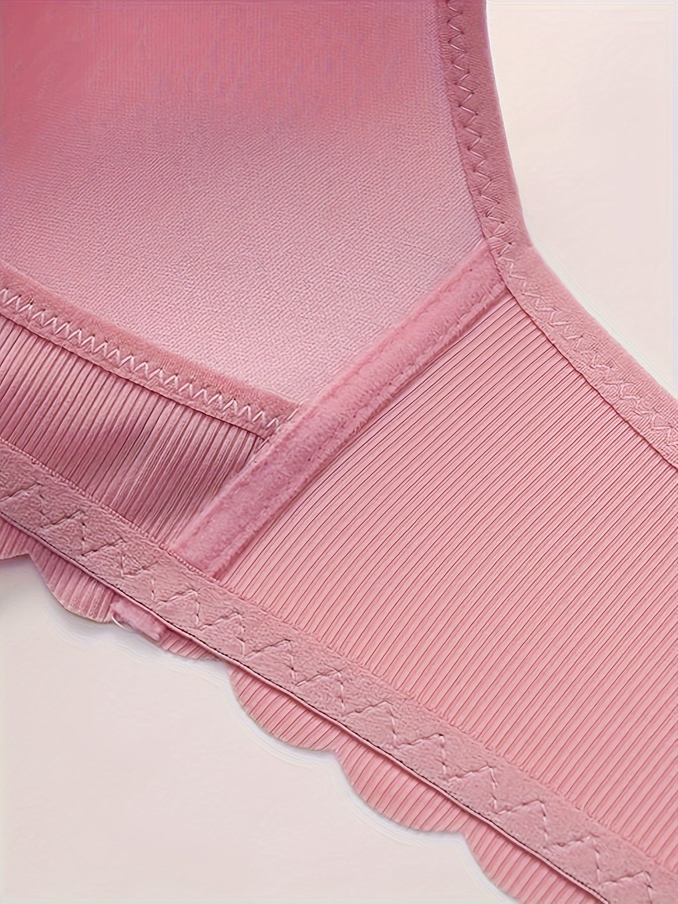 Sujetador de maternidad para lactancia con encaje sólido de tamaño medio y elastico para mujeres