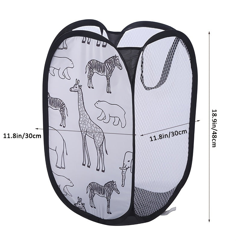 Cartoon Collapsible Laundry Hamper with Spacious Design for Gift Giving