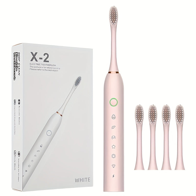 Adult Electric Toothbrush with 6 Cleaning Modes and Ultra-Soft Bristles
