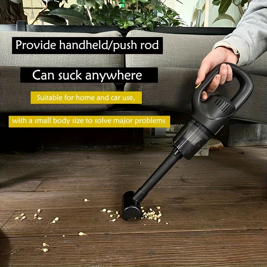 Новая модель — беспроводной ручной пылесос с высоким всасыванием и циклонной системой для дома, автомобиля, офиса, гостиной и других помещений — с перезаряжаемой батареей, зарядкой через USB и литиевой батареей