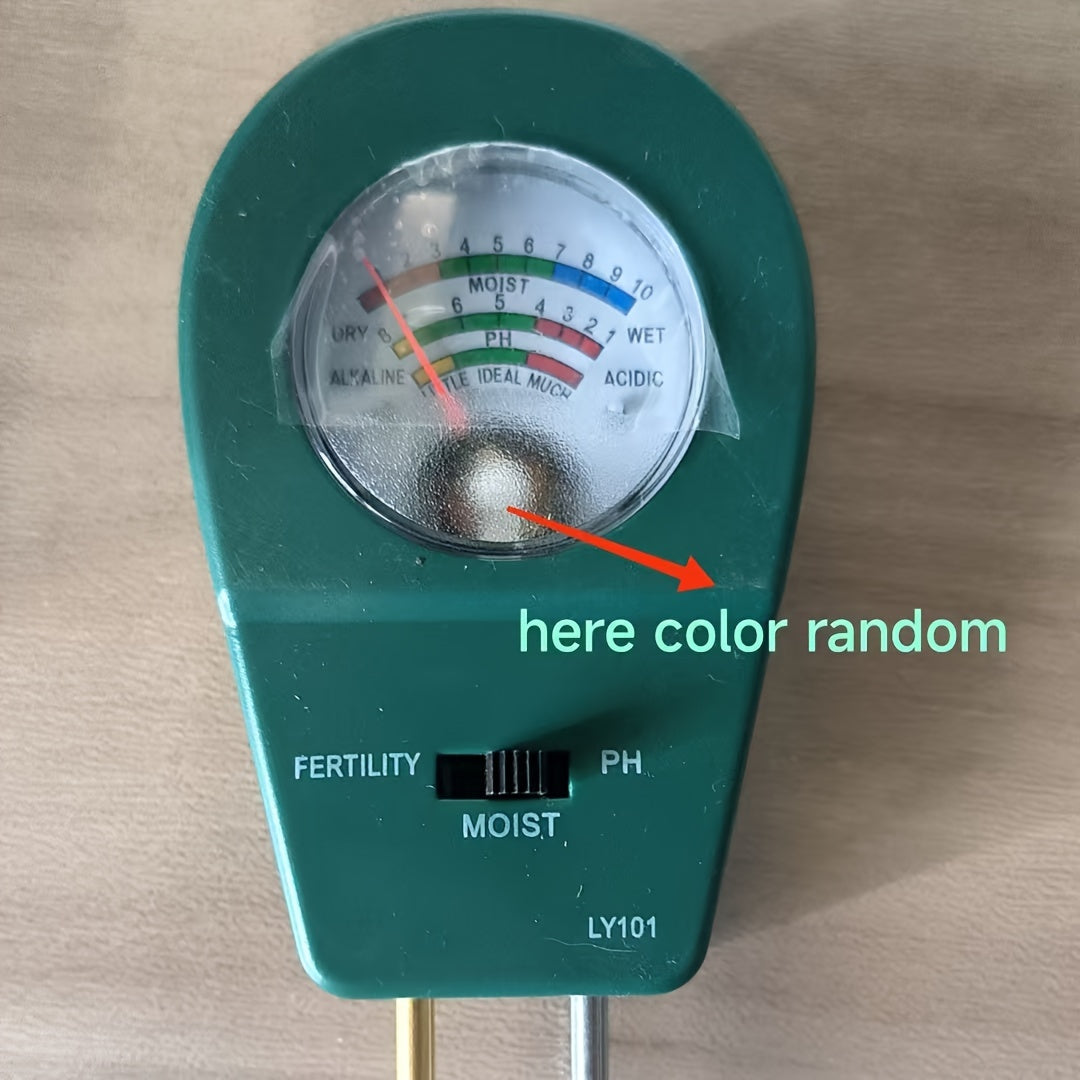 Three-In-One Soil Tester pH Humidity Fertility No Battery Gardening Tool