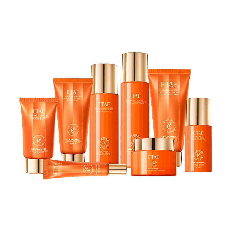Niacinamide Vitamin C Moisturizing and Rejuvenating Skin Care Set for Hydration and Brightening