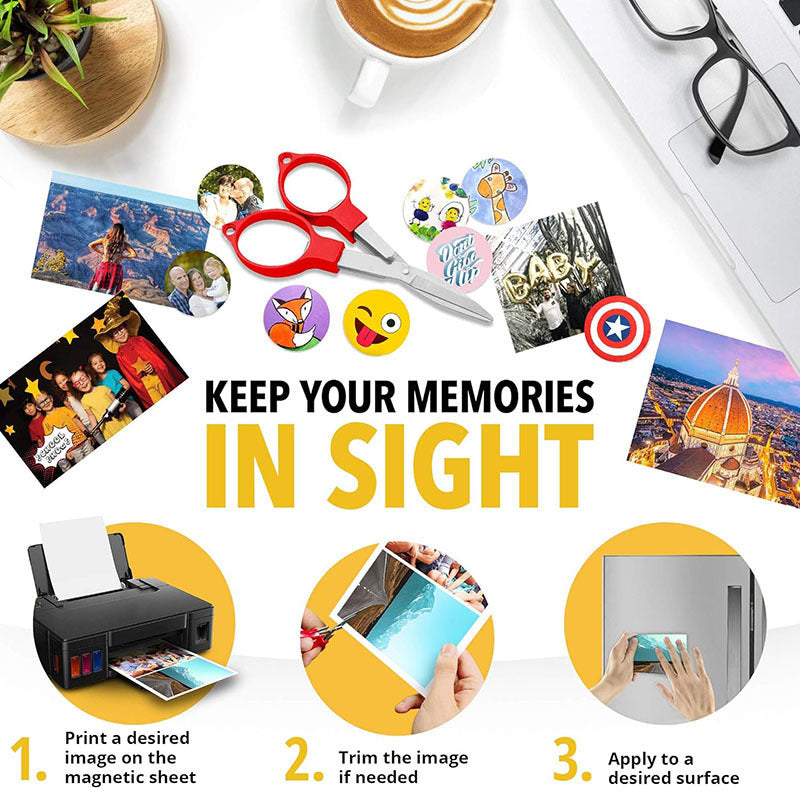 Magnetic A4 Photo Paper for DIY Printing Refrigerator Stickers Coated Magnetic Photo Paper