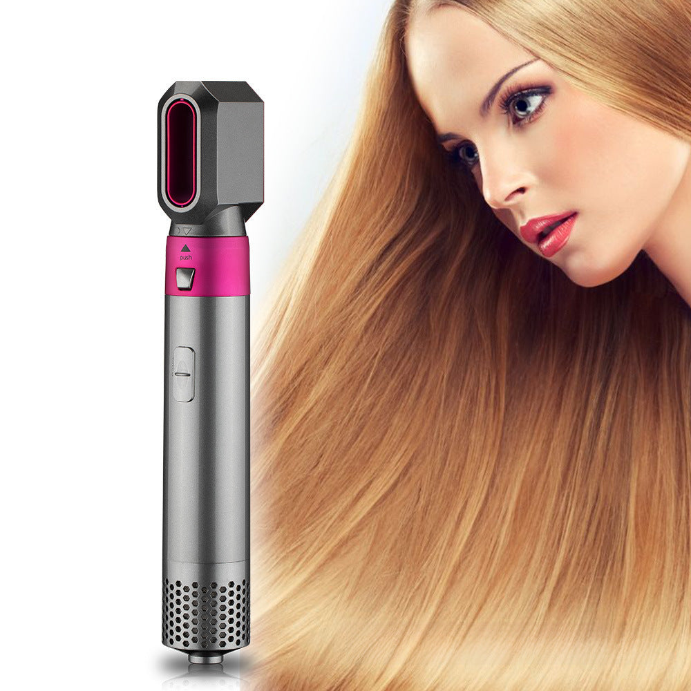 Five-in-One Aluminum Alloy Hair Styling Tool with Dryer Curling Iron Straightener