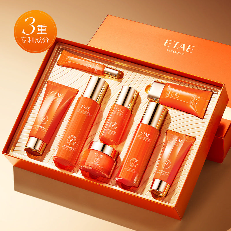 Niacinamide Vitamin C Moisturizing and Rejuvenating Skin Care Set for Hydration and Brightening