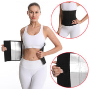 Women's Yoga Waist Trainer Belt with Silver Ion Buckle Abdominal Support Fitness Belt