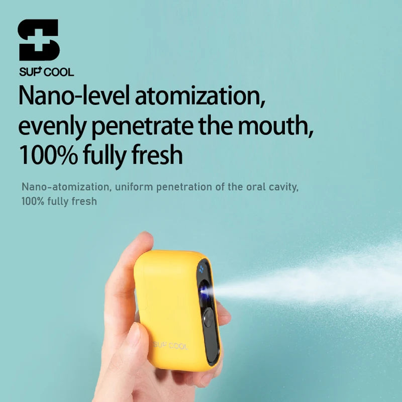 Портативный электрический освежитель для рта, освежитель дыхания для глубокого горла, очиститель