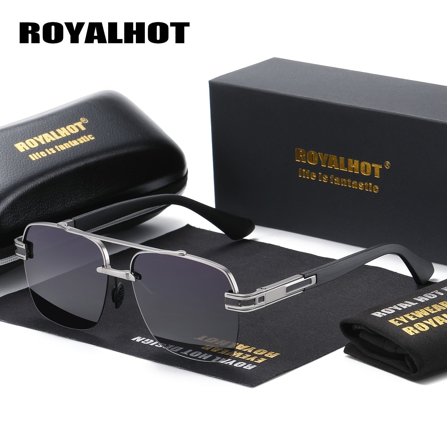 Retro Men's Polarized Metal Driving Sunglasses Unisex Gift Accessory