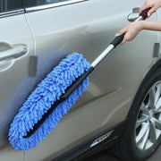 Extendable Car Wash Mop with Detachable Microfiber Pads and Stainless Steel Handle