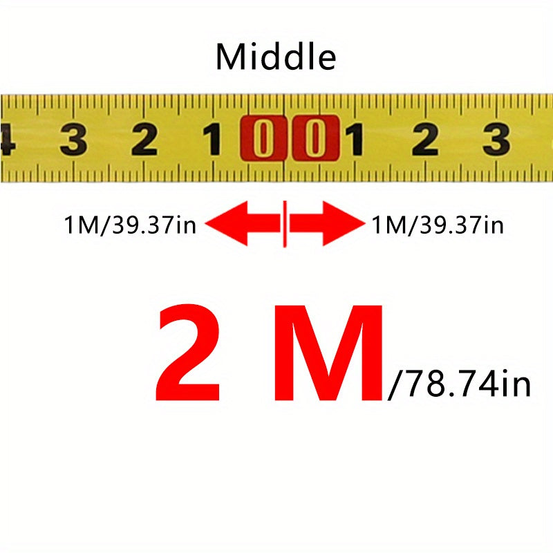 Self-Adhesive Tape Measure Iron 0.5 Inch Wide Metric Scale for Woodworking