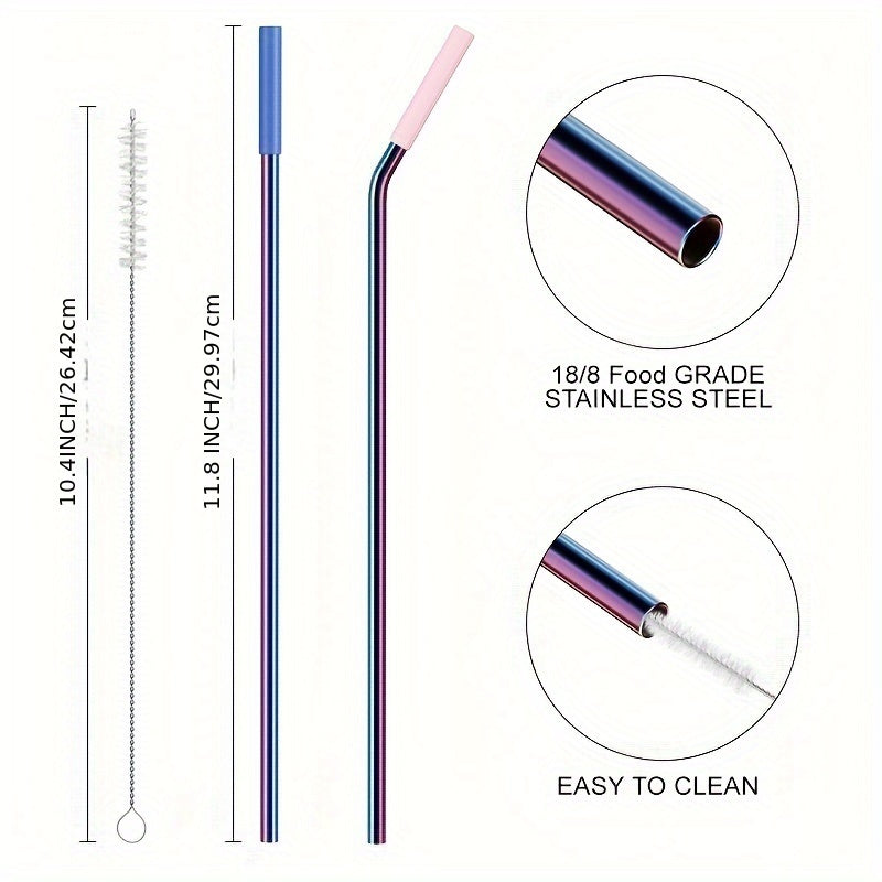 Halloween Themed Stainless Steel Water Bottles Set with BPA-Free Straws and Fun Lids 6 Pack